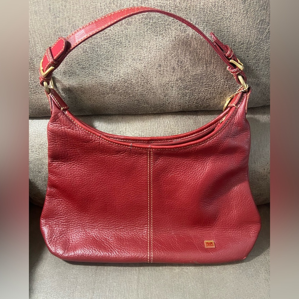 Red Leather Shoulder Bag - Classic Women's Hobo The Sak